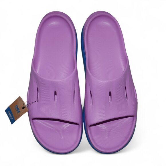 HOKA Ora Unisex Recovery Slides 3 Mens Size 13 Womens 15 Purple/Blue NWT - Picture 7 of 7